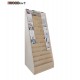 Card display stand with 13 shelves