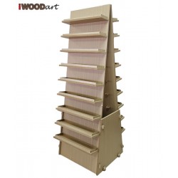 Display Stand with 18 Shelves 129 Χ 48 Χ 51 cm