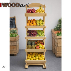 Στάντ Προϊόντων με 4 Ράφια 192 Χ 70 Χ 55