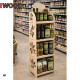 Product Olive Display Stand with Shelves