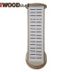 Turning stand perforated for hooks strait