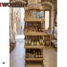 Product Display Stand with 4 Double Shelves