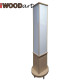 Turning stand perforated for hooks strait