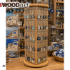 Professional Tabletop Display Stand – Rotating Oak