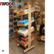Product Display Stand with 4 Shelves OSB